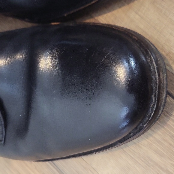 COLE HAAN Nike Air Black Leather Military Boot - O11062 - Picture 4 of 15